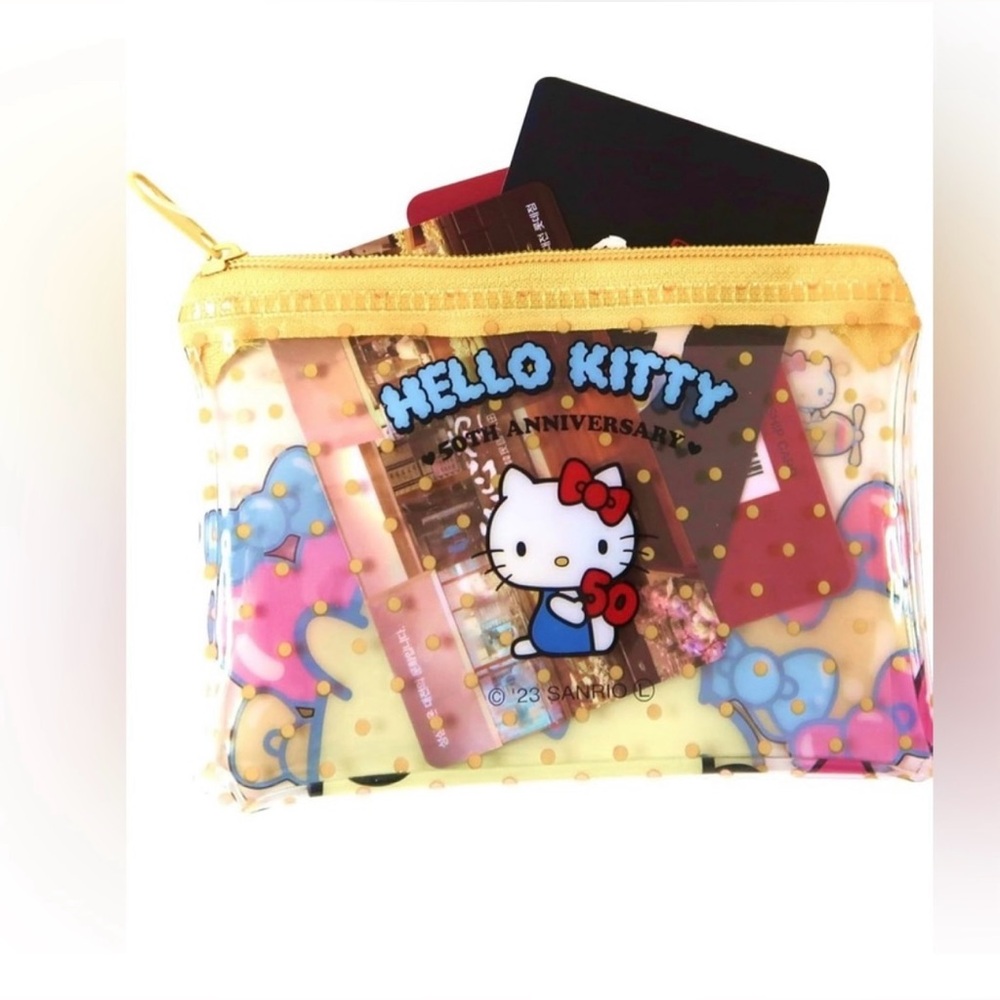 Card Wallet & Case Yellow Pompom-puin - Picture 4 of 4